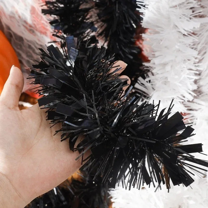 2/20M Christmas Tinsel Garland DIY Xmas Tree Hanging Ornaments Ribbon Wreath Christmas Ornaments Garland DIY Party Decoration