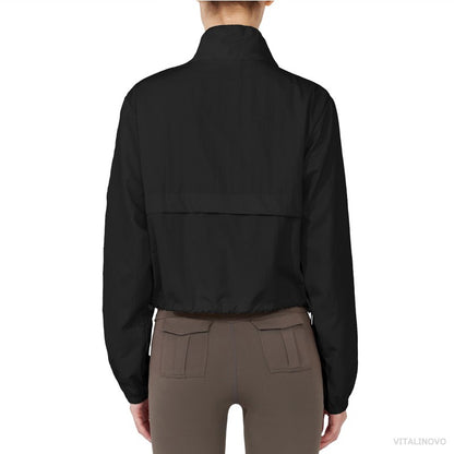 VITALINOVO Women's Athletic Jacket Lightweight Quarter Zip Pullover For Golf Hiking Running Windbreaker UPF50+ Waterproof Jacket