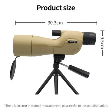 Telescópio Terrestre HD 25-75x60 com Zoom Potente, À Prova D'água, Prisma BAK4 de Longo Alcance para Equipamento de Acampamento com Tripé
