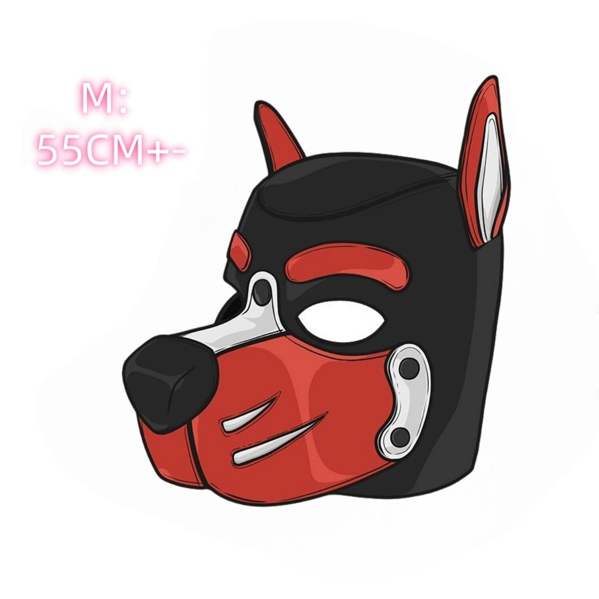 Unisex Sexy Costumes Halloween Party Pupply Play Mask Couples Games Full Face Fetish Masks Hood Latex Open Mouth DogHeadgear New