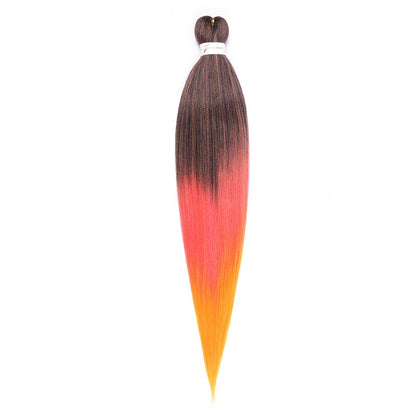 Cabelo Sintético Trançado Pré-esticado Profissional Sem Coceira Fibra Que Sela Em Água Quente 30'' Ombre Textura Yaki Extensões de Cabelo para Trança