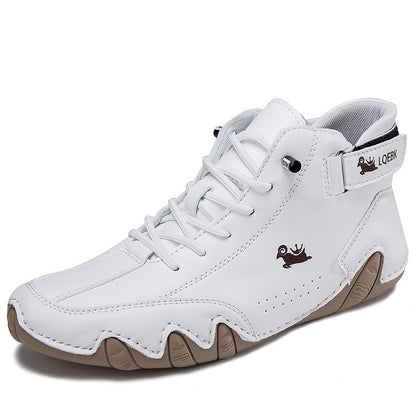 Leather Casual Shoes Sneakers for Men Fashion Outdoor Walking Loafers Shoes Comfortable Footwear Luxury Man Boots 2024 New In