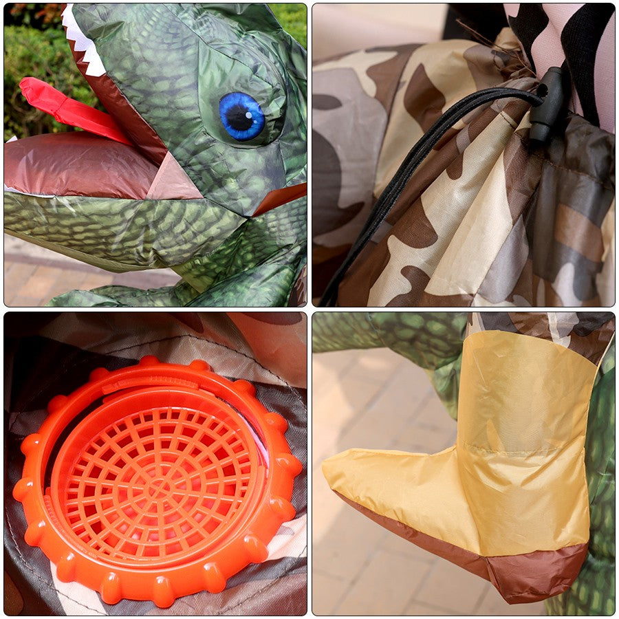 Animal Cartoon Riding Tyrannosaurus Rex Inflatable Costume Adult Children Chase Game Dinosaur Role Playing Halloween Party
