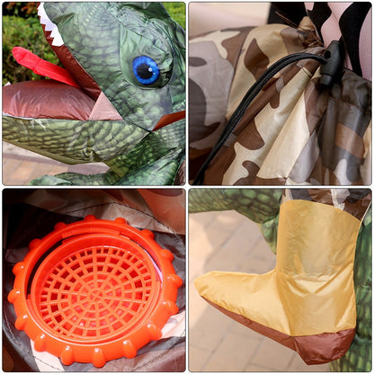 Animal Cartoon Riding Tyrannosaurus Rex Inflatable Costume Adult Children Chase Game Dinosaur Role Playing Halloween Party