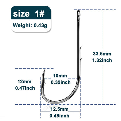 Anzóis de Pesca FTK Baitholder, de Mar, com Farpa, Iscas de Pesca, Bico Longo, Suporte de Isca Viva, Pesca de Carpa, Anzóis para Minhoca, Acessórios de Pesca