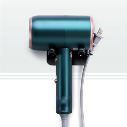 Suporte de Secador de Cabelo Organizador Soprador Adesivo Montado na Parede Sem Pregos Sem Furos Aço Inoxidável Espiral Suporte Armazenamento Para Banheiro