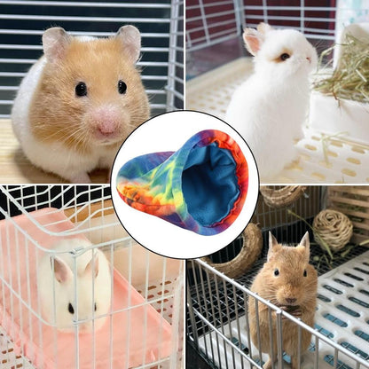 Saco de Dormir para Porquinho da Índia, Casa de Estimação Pequena, Ninho de Pelúcia Colorido e Confortável, Saco de Dormir para Pássaros Pequenos e Pequenos Animais