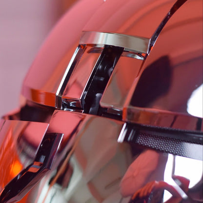 Novo capacete de Homem de Ferro AutoKing 1:1 Mk5 Cosplay Controle de Voz Olhos com Luz Modelo Brinquedos para Adultos Presente de Natal Elétrico Vestível