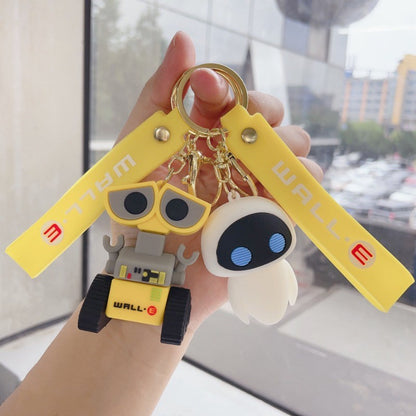 Chaveiro De Mobilização De Robô Desenho Animado Criativo Bonito Disney Wall-E Eva Chaveiro Kawaii Pingente De Decoração De Bolsa Masculina E Feminina Presente