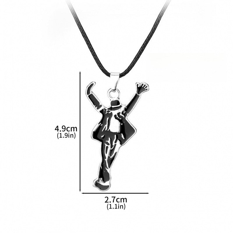 Artist Singer Michael Jackson BAD Necklace Rock Roll Everlasting Classic MJ Pendant Hot Charm Cosplay Jewelry Accessories Music