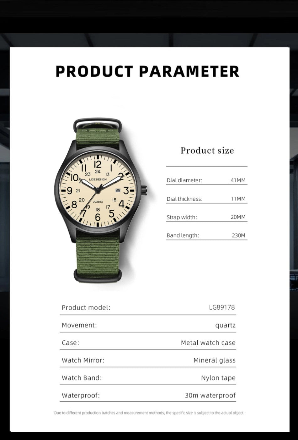 LIGE Top Brand Luxury Men Quartz Watch Date Nylon Leather Waterproof Luminous Military Sports Watches For Men relogios masculino