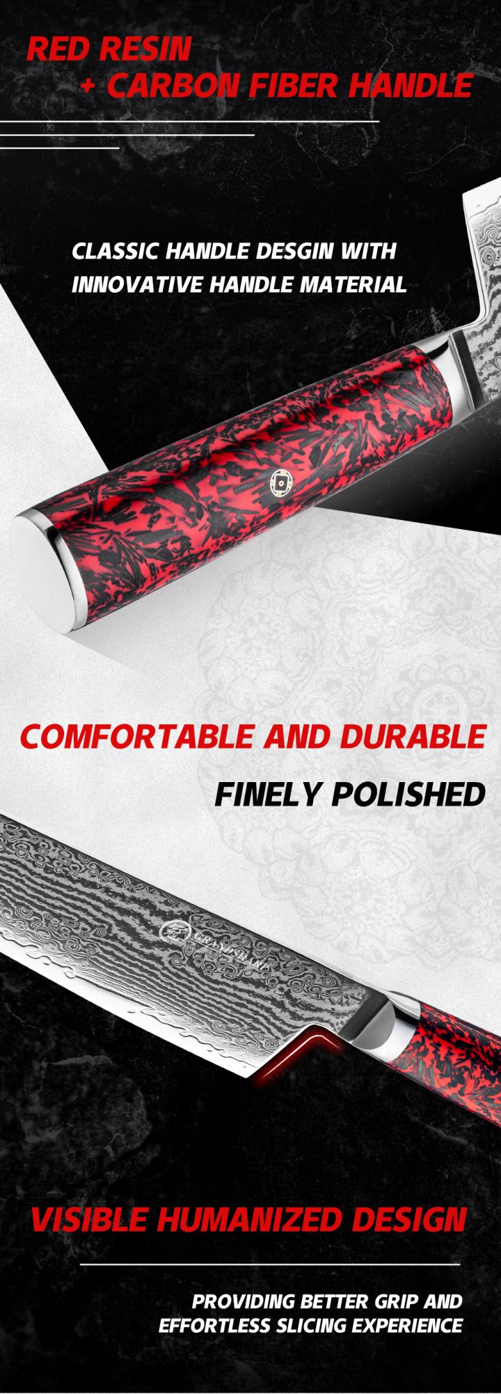 Grandsharp 1-6 Peças Conjunto de Facas de Cozinha 67 Camadas de Aço Damasco com Pó S35VN Faca Afiada de Chef Nakiri para Descascar Utensílios de Cozinha