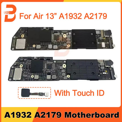Placa-mãe A1932 original para MacBook Air Retina 13" A2179 Placa Lógica 820-01521-A 820-01958-A Ano 2018 2019 2020