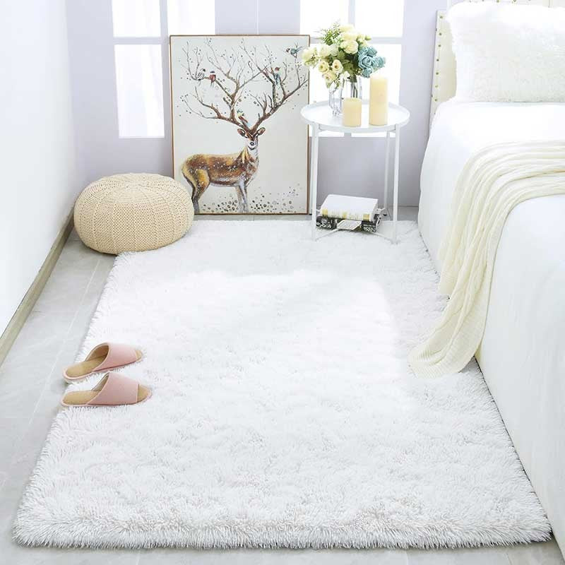 Plush Area Rug Bedroom Carpet Super Soft Foot Bedside Mat Fuzzy Children Carpet Prayer Rugs Living Room Rug Room Decoration