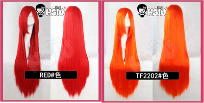 ?HSIU Brand? 80cm Cosplay wig Long 22 color Wig Heat Resistant Synthetic Hair Anime Party wig Fiber synthetic wig+Free wig cap