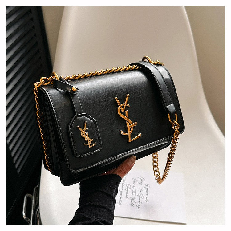 High quality women's bag crossbody bag large capacity texture single shoulder small square bag chain commuting phone bag