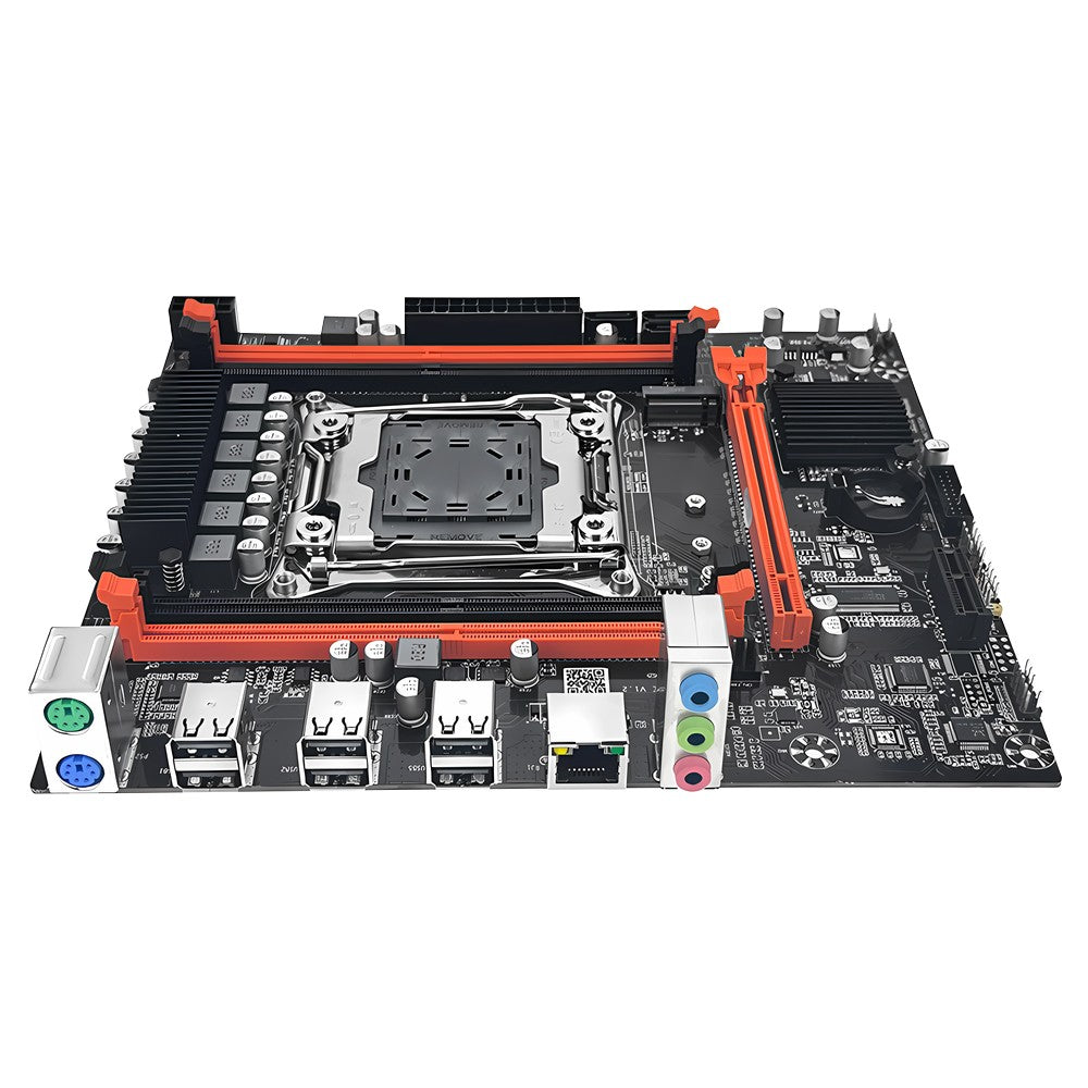 Conjunto de Placa-Mãe Gamer MOUGOL X99 com Intel Xeon E5 2680 V4 e RAM DDR4 16G (2*8G) 2133MHz Dual Channel M.2 NVME para PC Desktop
