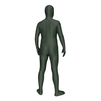 Woman Men Bodysuits Black/Pink/Green/Gray/White Shiny Glossy One Piece Spandex Jumpsuit Back Zipper Rompers Zentai Suit