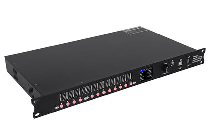 DP48X Processador de Áudio Digital Profissional 4 Entradas 8 Saídas Processador Drive Rack com RIR DEQ Sistema de Gerenciamento de Alto-falantes 192KHZ