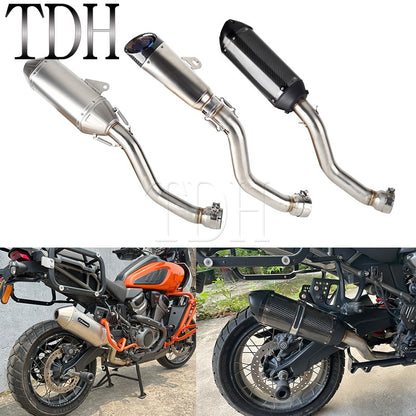 For Harley Pan America 1250 Special Escape Tube Motorcycle Exhaust Muffler Killer Muffler Pipe RA1250 RA1250S RA1250SE 2021-2026