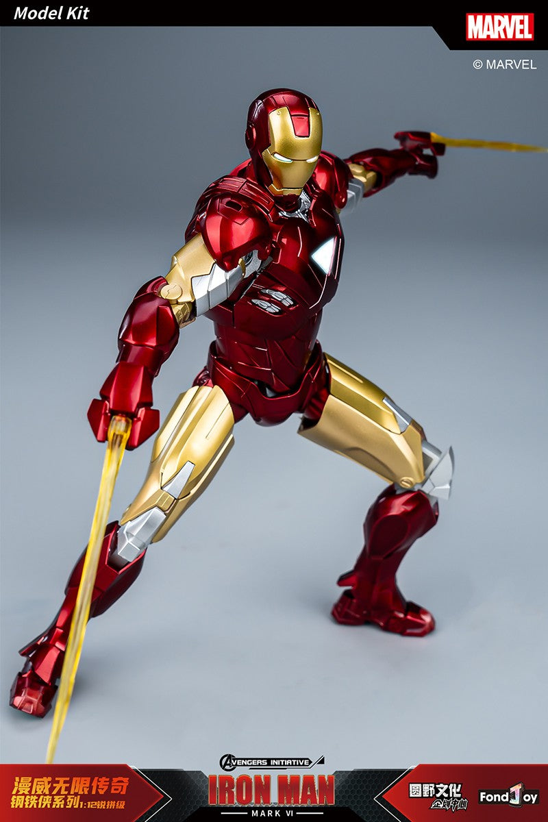 Fondjoy The Avengers Iron Man MK6 Joints Moveable Action Figures Toy 15cm ABS Material Model Toy Boy Birthday Gifts Hoilday Gift