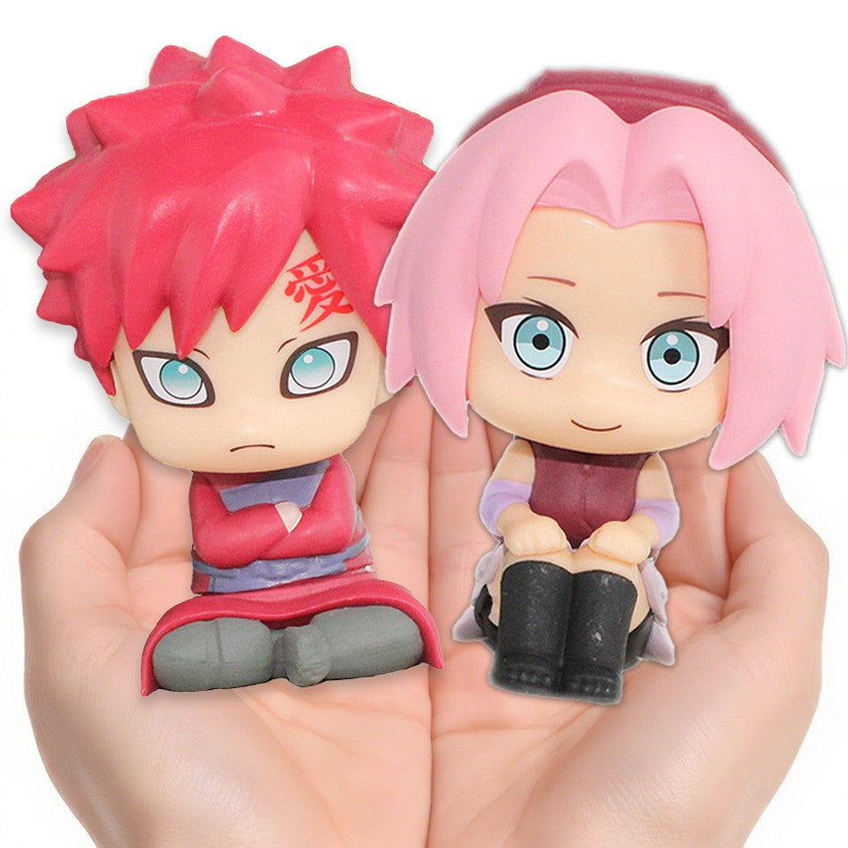 Nova Figura de Anime Naruto de 10CM Uzumaki Naruto Kakashi Uchiha Sasuke Itachi Brinquedos Fofos Q Figurals Modelo de Estatueta de Ação Presente