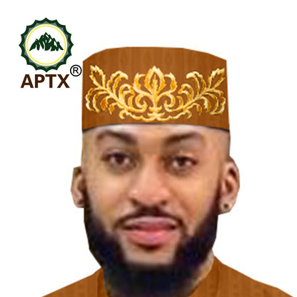 New Fashion Prayer Hat African Muslim Islam Kippah Arab Caps Men Arabia Muslim Embroidery Wrap Muslim Islam Men Hat Headscarf