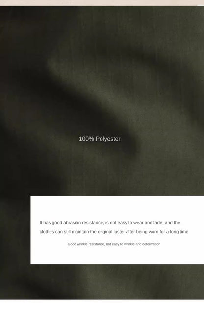 Three Spring and Summer Light Vertical Collar Waist Half Hanging M65 British Jacket Men's Retro Hunting Wear Waterproof Jacket