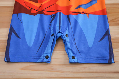 IURNXB Baby Romper Short Sleeve Onesie Boys Newborn Infant Bodysuit Cartoon Print Cosplay Costume Jumpsuit Summer Outfits 1-18M