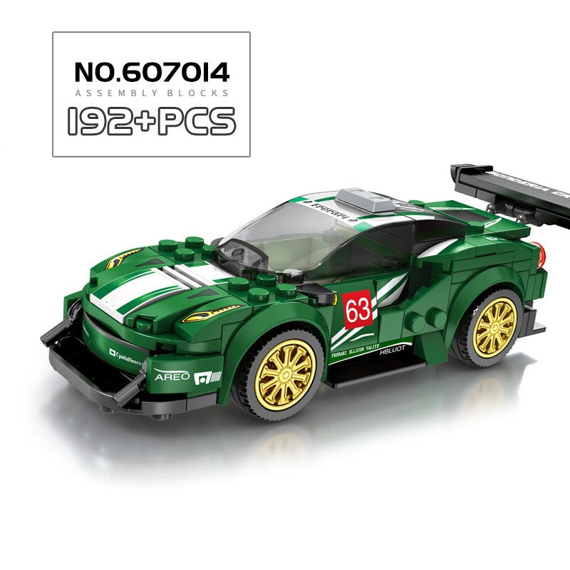 Blocos de Montar Esportivos de Carro MOC Corrida Urbana Bloco de Montar Esportivo de Rally Clássico Veículos Super Corredores Presente de Natal Brinquedos Técnicos