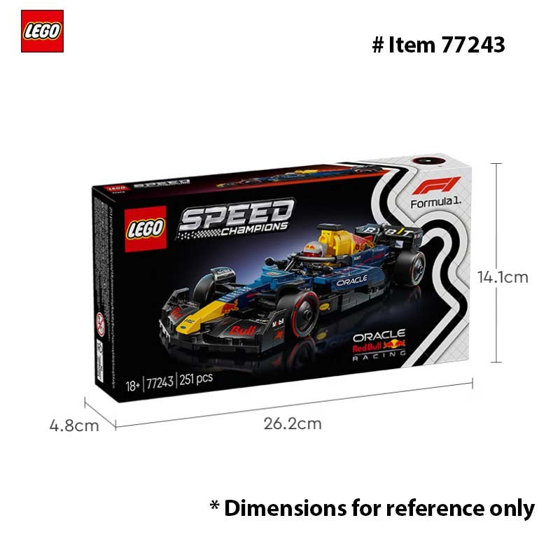 LEGO 77243 Speed Champions Oracle Red Bull Racing RB20 F1 - Kit de Modelo de Carro de Corrida – Conjunto de Construção para Adultos, Maiores de 18 Anos, 251 Peças