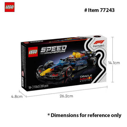 LEGO 77243 Speed Champions Oracle Red Bull Racing RB20 F1 - Kit de Modelo de Carro de Corrida – Conjunto de Construção para Adultos, Maiores de 18 Anos, 251 Peças