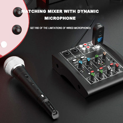 Conversor de Microfone Sem Fio XLR Recarregável Transmissor e Receptor Microfones para Mesa de Áudio Microfone Dinâmico Guitarra Elétrica