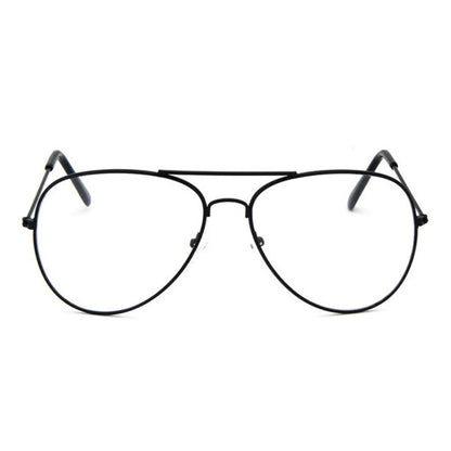 Aviation Gold Frame Sunglasses Male Classic Eyeglasses Transparent Clear Lens Optical Woman Man Glasses Pilot Style