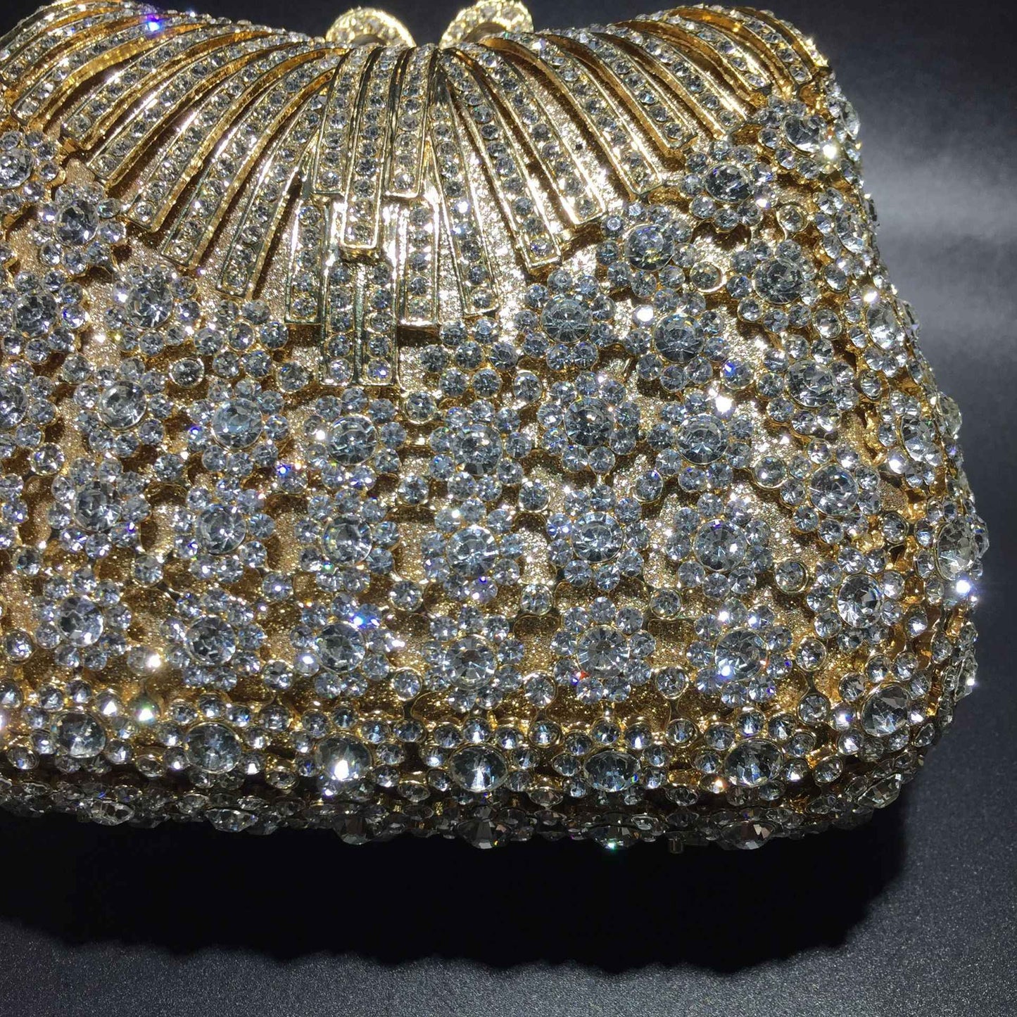 New dinner bag trendy rhinestone bag fashionable and high-end shoulder handbag women's bag