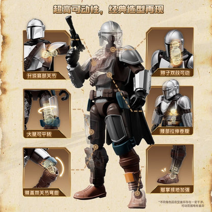 NOVOS BLOKEES Original Mandalorian GV01 Star Wars Brinquedo Djarin Mando Grogu Yoda Boba Fett Imperial Stormtrooper Boneco de Ação Presente