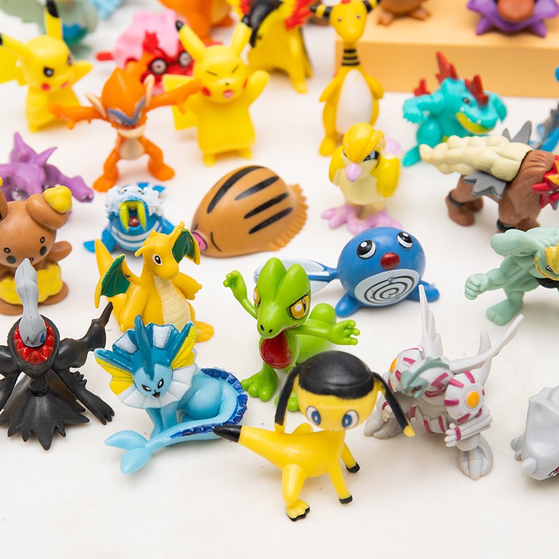 Mini Figuras Pokémon 144 de 2-3cm/250 de 4-6cm Modelo Anime Diferentes Estilos Bonecas Fofas Brinquedos Pikachu Pokémon Go Presentes de Aniversário para Crianças