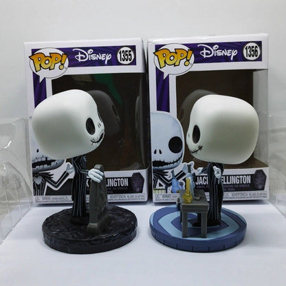 Anime O Estranho Mundo de Jack Q-Version Bonecos de Ação Halloween Jack Caveira Terror Bonecos de Ação Modelo de Enfeite Presentes
