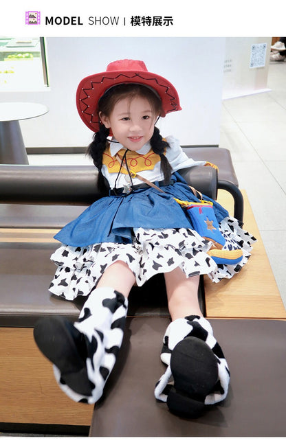 une 1st DayToy Woody, Jessie, and Buzz Lightyear Cosplay Dresses, Halloween Carnival Stage Performance Costumes, Lolita