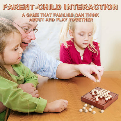 AIUAZA Wooden Independent Single Noble Chess Children's Educational Desktop Game Classical Peg Solitaire Toys Wholesale