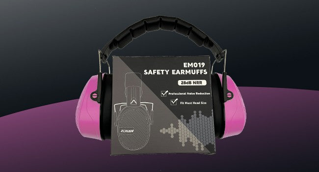 ZOHAN Earmuffs Shooting Ear Protector Hear Protection Passive Muffs Safety Noise Reduction Cancelling Headphone NRR28db