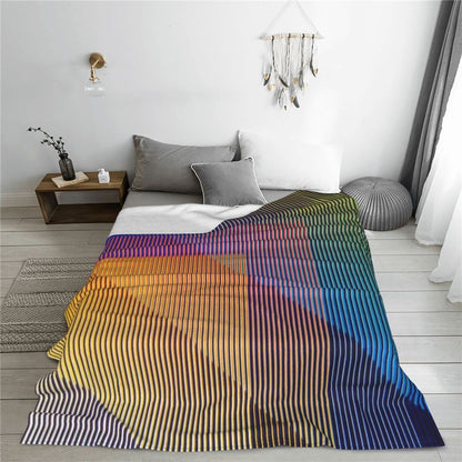 Carlos Cruz-Diez Blanket Soft Warm Flannel Throw Blanket Bedspread for Bed Living room Picnic Travel Home Couch