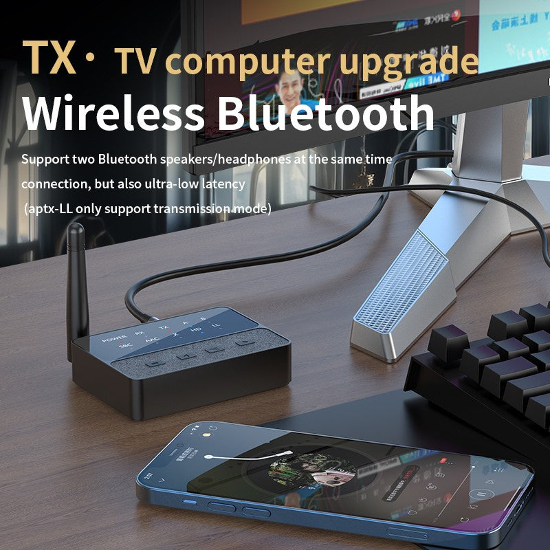 Adaptador de áudio Bluetooth 5.3 AptX/HD/LL Receptor Transmissor RCA AUX Qualcomm QCC3040 Adaptador HIFI Estéreo Sem Fio Som Sem Perdas