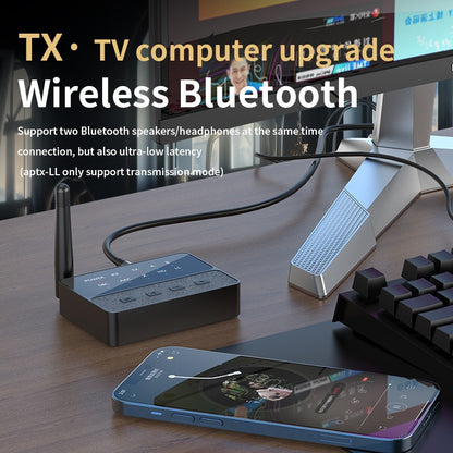 Adaptador de áudio Bluetooth 5.3 AptX/HD/LL Receptor Transmissor RCA AUX Qualcomm QCC3040 Adaptador HIFI Estéreo Sem Fio Som Sem Perdas