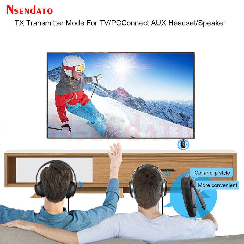 Multipoint Bluetooth-Compatible 5.4 LE Audio Music Auracast Transmitter Receiver Wireless Audio Adapter For Car TV MP3 Speakers