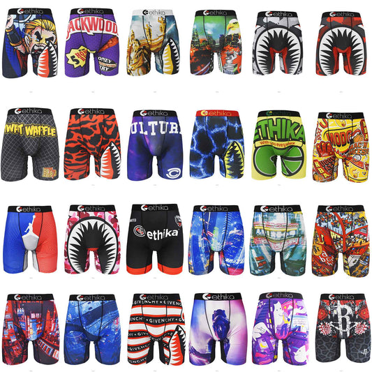 ETHIK Underwear Boxers Breathable Mens Boxershorts Men's Panties Underpants Plus