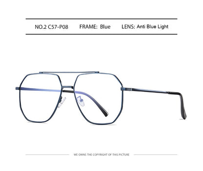 Men Reading Glasses Prescription Eyeglasses Frame CR39 Optics Lenses Myopia Presbyopic Eyewear Women Blue Light Blocking Glasses