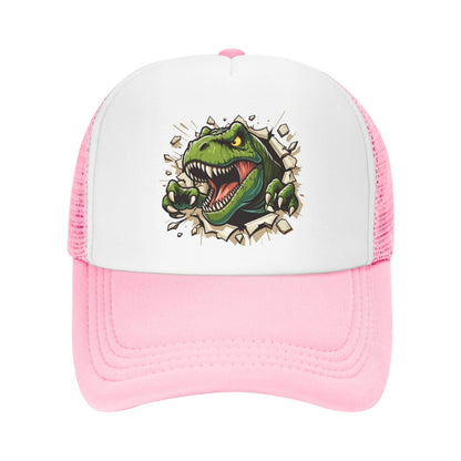 Personalized Wild T-rex Dinosaur Roars Baseball Cap Men Women Breathable Trucker Hat Outdoor Snapback Caps