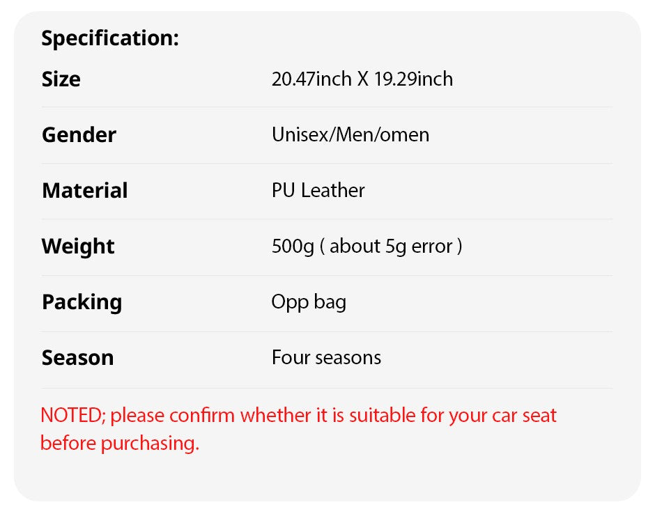 New Front Car Seat Cover PU Leather Cars Seat Cushion Automobiles Seat Protector Universal Car Chair Pad Mat Auto Accessories