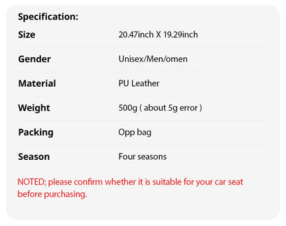 New Front Car Seat Cover PU Leather Cars Seat Cushion Automobiles Seat Protector Universal Car Chair Pad Mat Auto Accessories